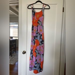 LOFT Floral Strappy Flowy Sun Dress - Size 2